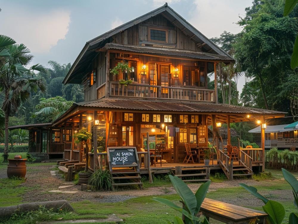 30 ไอเดียร้านกาแฟสวยด้วยไม้เก่า รูปที่ 27