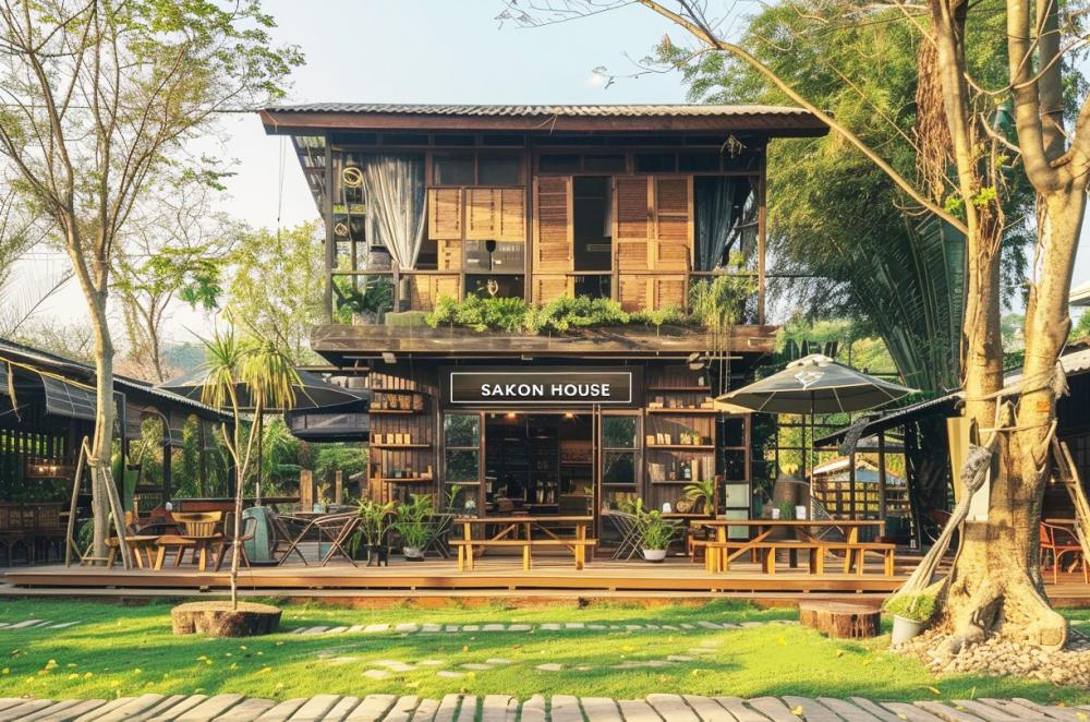 30 ไอเดียร้านกาแฟสวยด้วยไม้เก่า รูปที่ 3