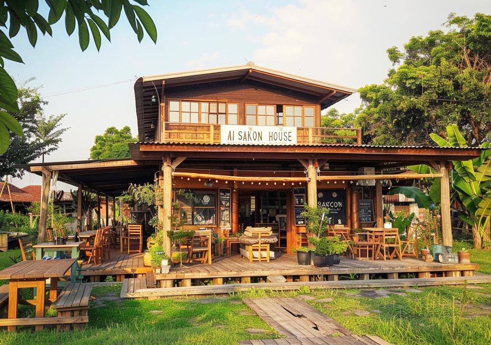 30 ไอเดียร้านกาแฟสวยด้วยไม้เก่า รูปที่ 4