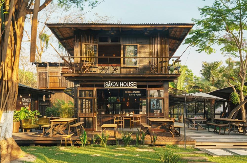 30 ไอเดียร้านกาแฟสวยด้วยไม้เก่า รูปที่ 5