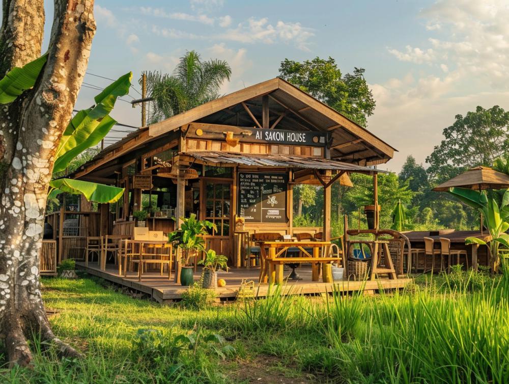 30 ไอเดียร้านกาแฟสวยด้วยไม้เก่า รูปที่ 6