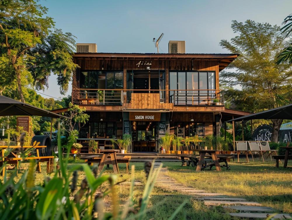 30 ไอเดียร้านกาแฟสวยด้วยไม้เก่า รูปที่ 9