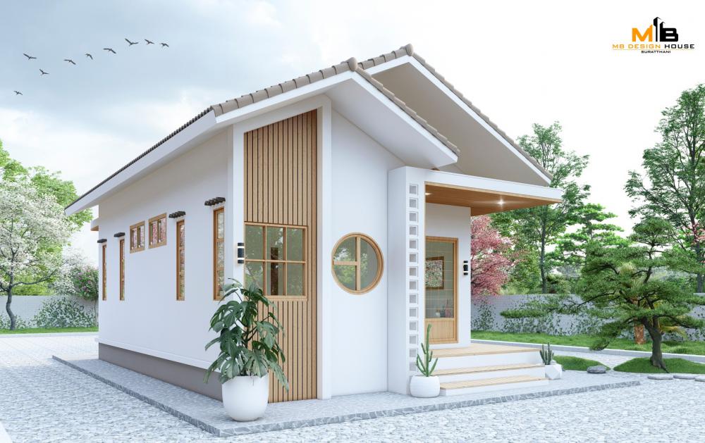 บ้านนอร์ดิกมินิมอล ขนาด 2 ห้องนอน 2 ห้องน้ำ ครัวกว้างโถง งบ 8 แสน รูปที่ 3