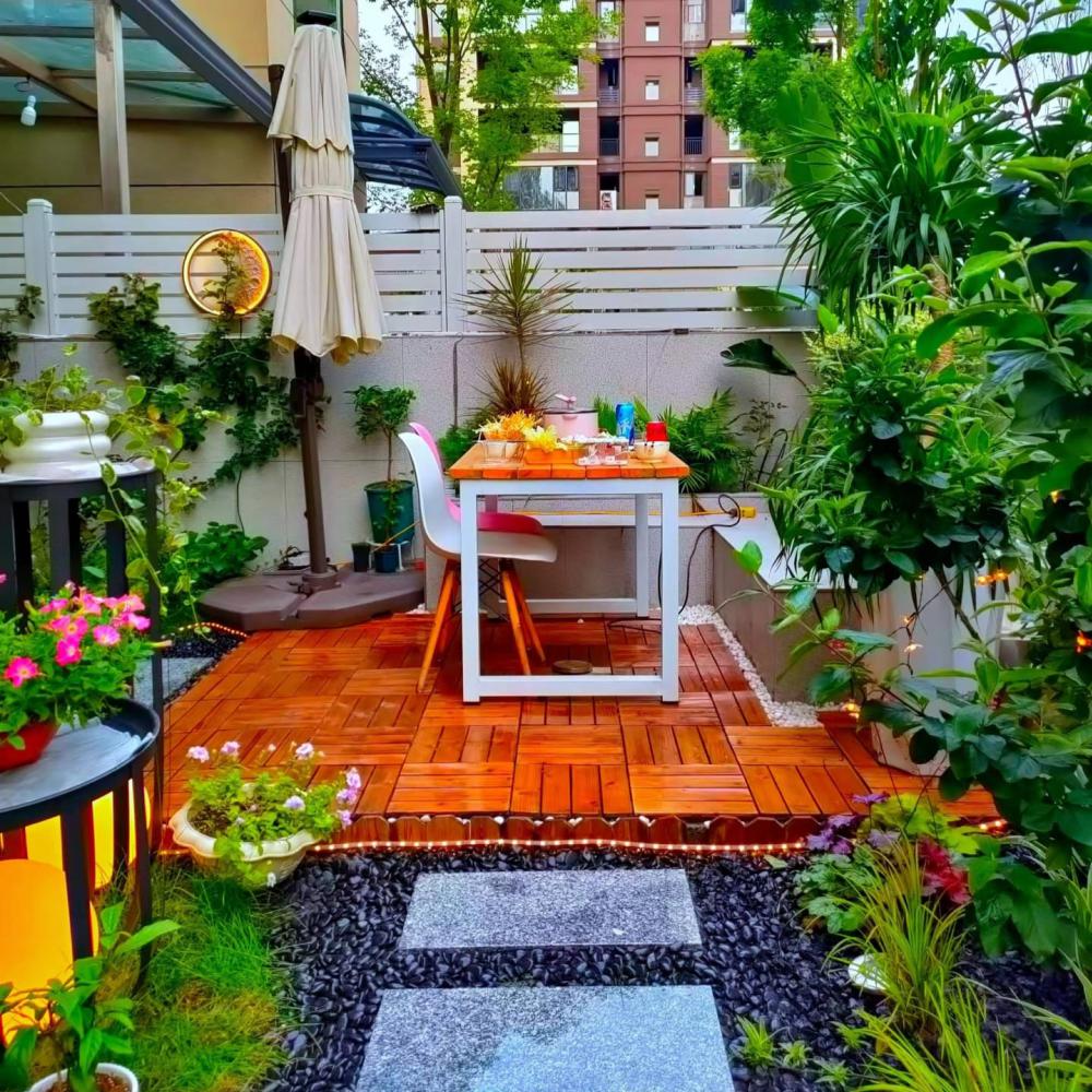 ไอเดีย มุมนั่งเล่นในสวน รูปที่ 3