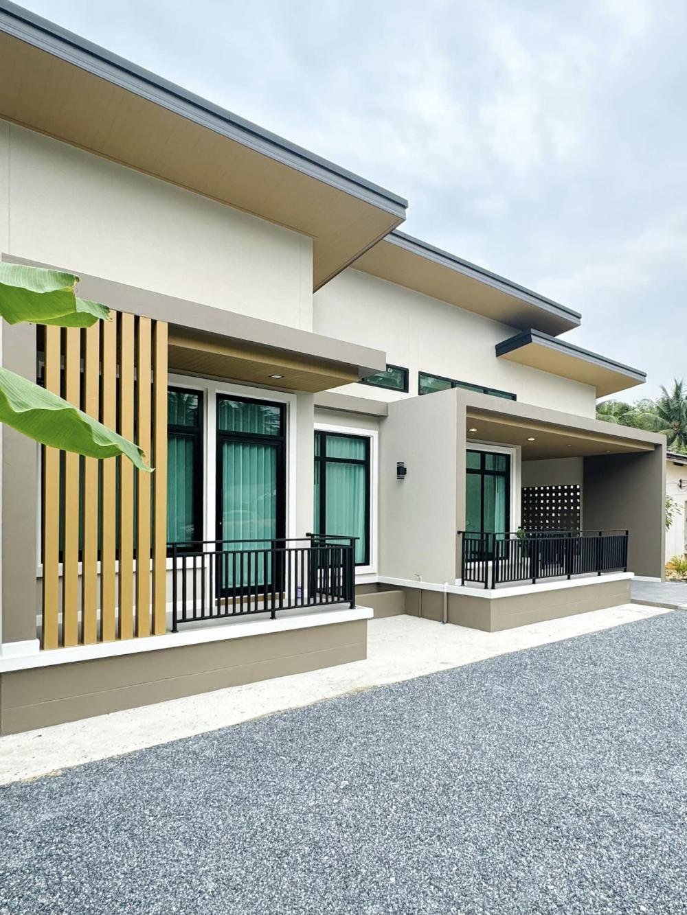 บ้านโมเดิร์นชั้นเดียวตกแต่งบิ้วอินน่าอยู่ ขนาด 3 ห้องนอน 2 ห้องน้ำ รูปที่ 4