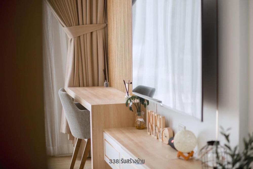 บ้านนอร์ดิกมินิมอล ขนาด 3 ห้องนอน 3 ห้องน้ำ 2 ที่จอดรถยต์ จัดสวนและทางเดือนเข้าบ้านได้สวยน่ารัก รูปที่ 20