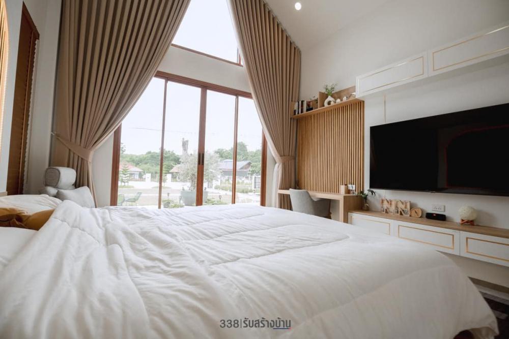 บ้านนอร์ดิกมินิมอล ขนาด 3 ห้องนอน 3 ห้องน้ำ 2 ที่จอดรถยต์ จัดสวนและทางเดือนเข้าบ้านได้สวยน่ารัก รูปที่ 21