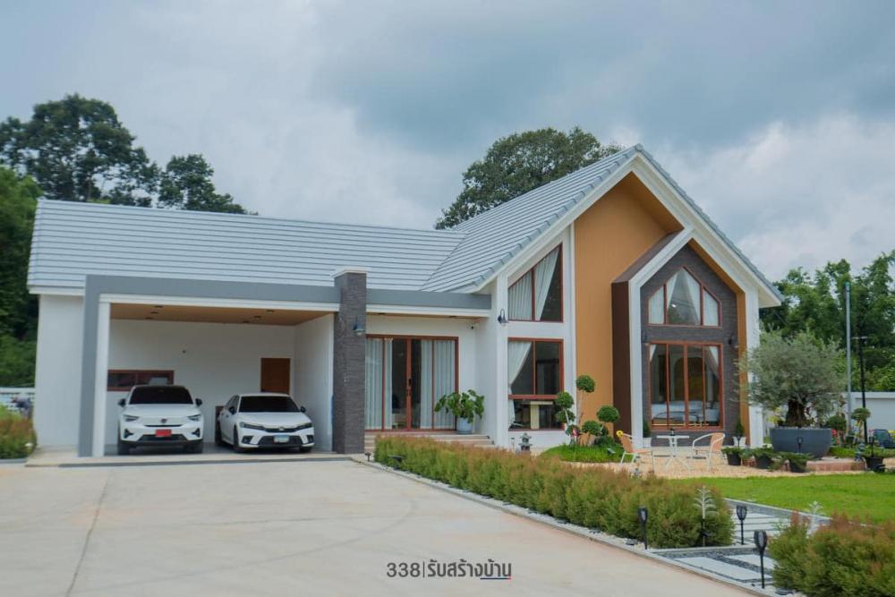 บ้านนอร์ดิกมินิมอล ขนาด 3 ห้องนอน 3 ห้องน้ำ 2 ที่จอดรถยต์ จัดสวนและทางเดือนเข้าบ้านได้สวยน่ารัก รูปที่ 24