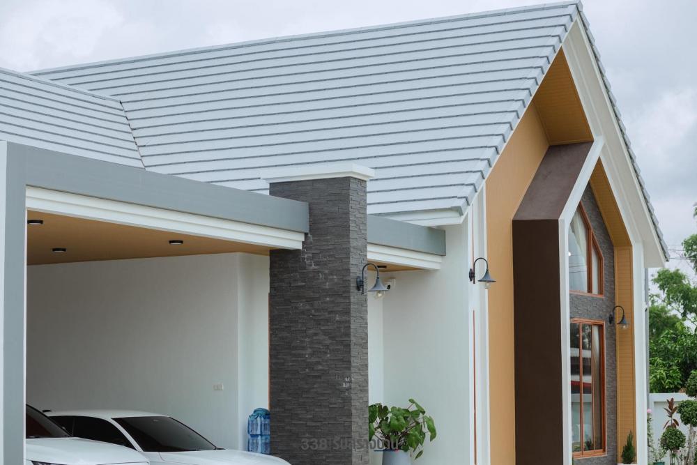 บ้านนอร์ดิกมินิมอล ขนาด 3 ห้องนอน 3 ห้องน้ำ 2 ที่จอดรถยต์ จัดสวนและทางเดือนเข้าบ้านได้สวยน่ารัก รูปที่ 8