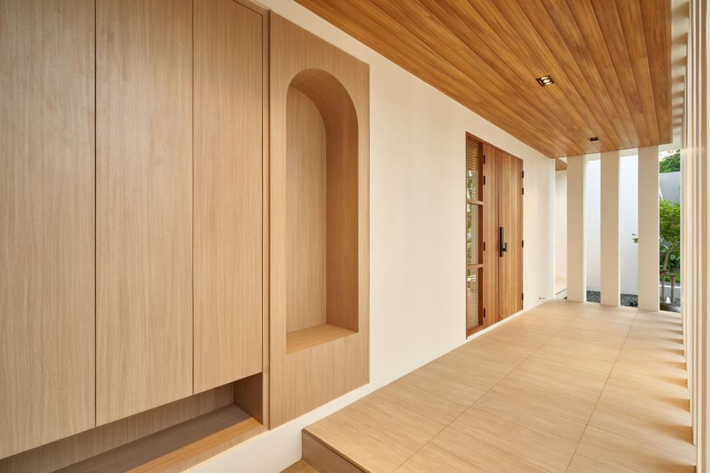 บ้านพักอาศัยชั้นเดียว TW  Home พื้นที่ใช้สอย 384  ตร.ม. ดีไซน์ใช้การผสมผสานระหว่างแนวทางสถาปัตยกรรมแบบ Modern และ Muji-Minimal รูปที่ 22