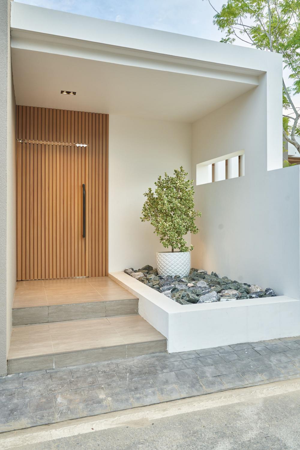 บ้านพักอาศัยชั้นเดียว TW  Home พื้นที่ใช้สอย 384  ตร.ม. ดีไซน์ใช้การผสมผสานระหว่างแนวทางสถาปัตยกรรมแบบ Modern และ Muji-Minimal รูปที่ 24