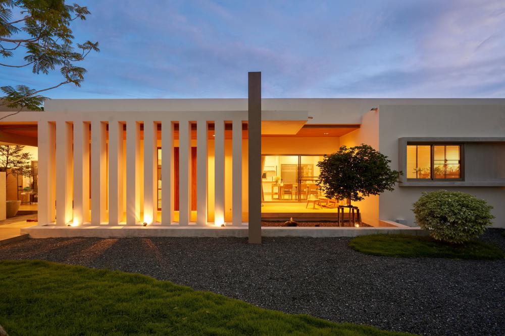 บ้านพักอาศัยชั้นเดียว TW  Home พื้นที่ใช้สอย 384  ตร.ม. ดีไซน์ใช้การผสมผสานระหว่างแนวทางสถาปัตยกรรมแบบ Modern และ Muji-Minimal รูปที่ 29