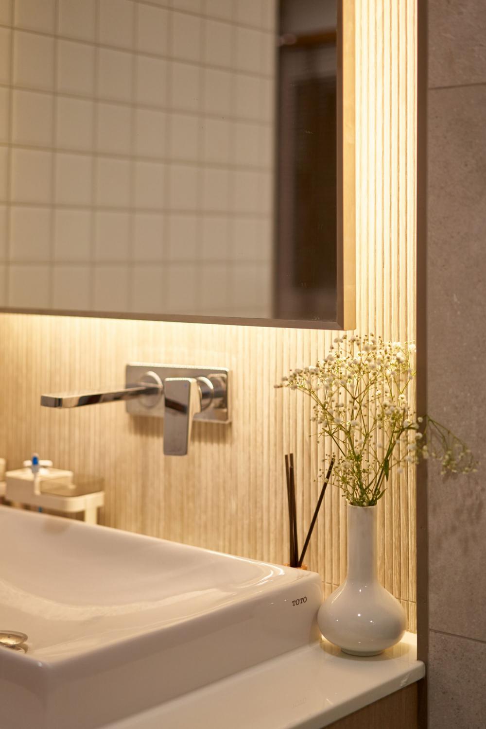 บ้านพักอาศัยชั้นเดียว TW  Home พื้นที่ใช้สอย 384  ตร.ม. ดีไซน์ใช้การผสมผสานระหว่างแนวทางสถาปัตยกรรมแบบ Modern และ Muji-Minimal รูปที่ 49