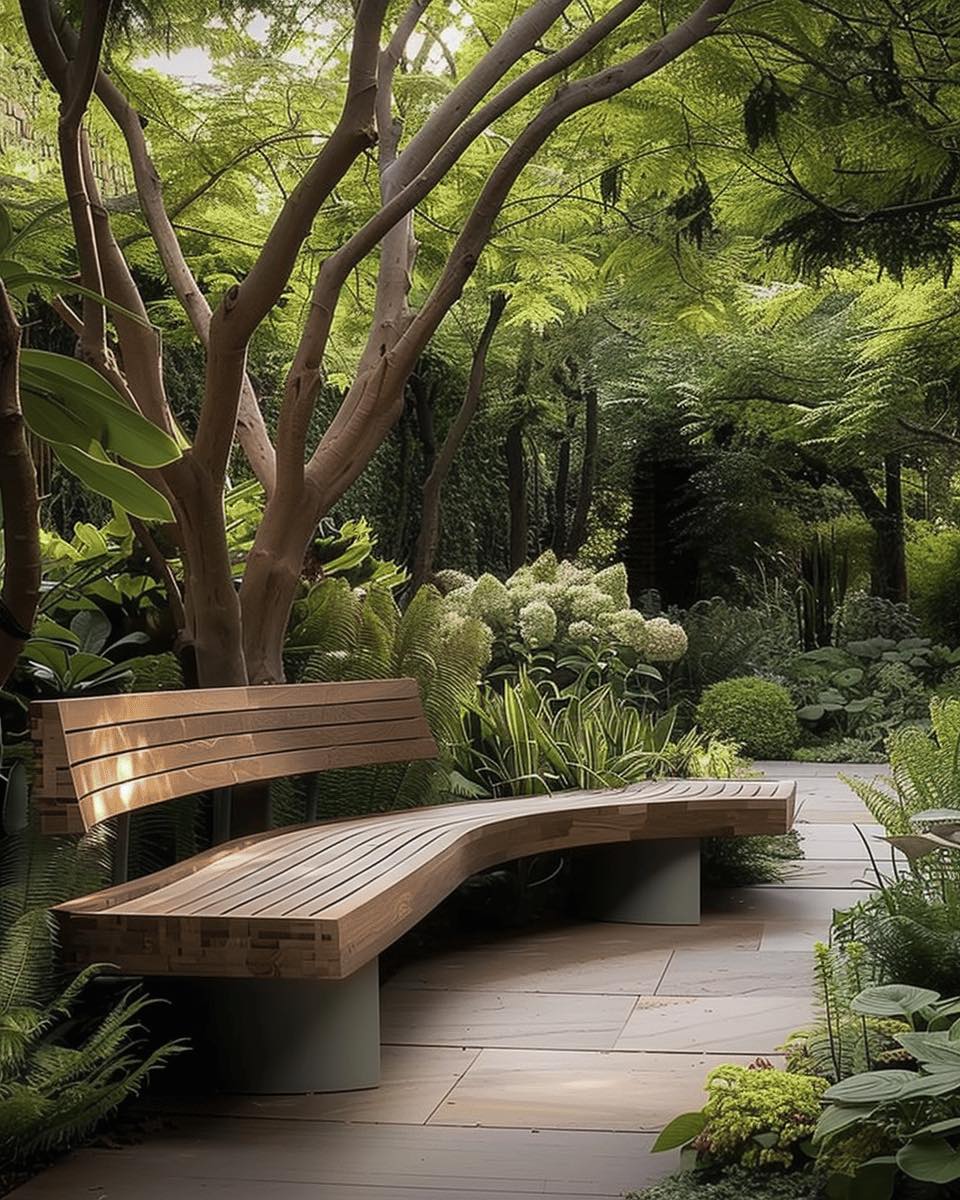 ไอเดียจัดมุมพักผ่อนรอบบ้าน สวนพักผ่อนข้างบ้าน รูปที่ 11