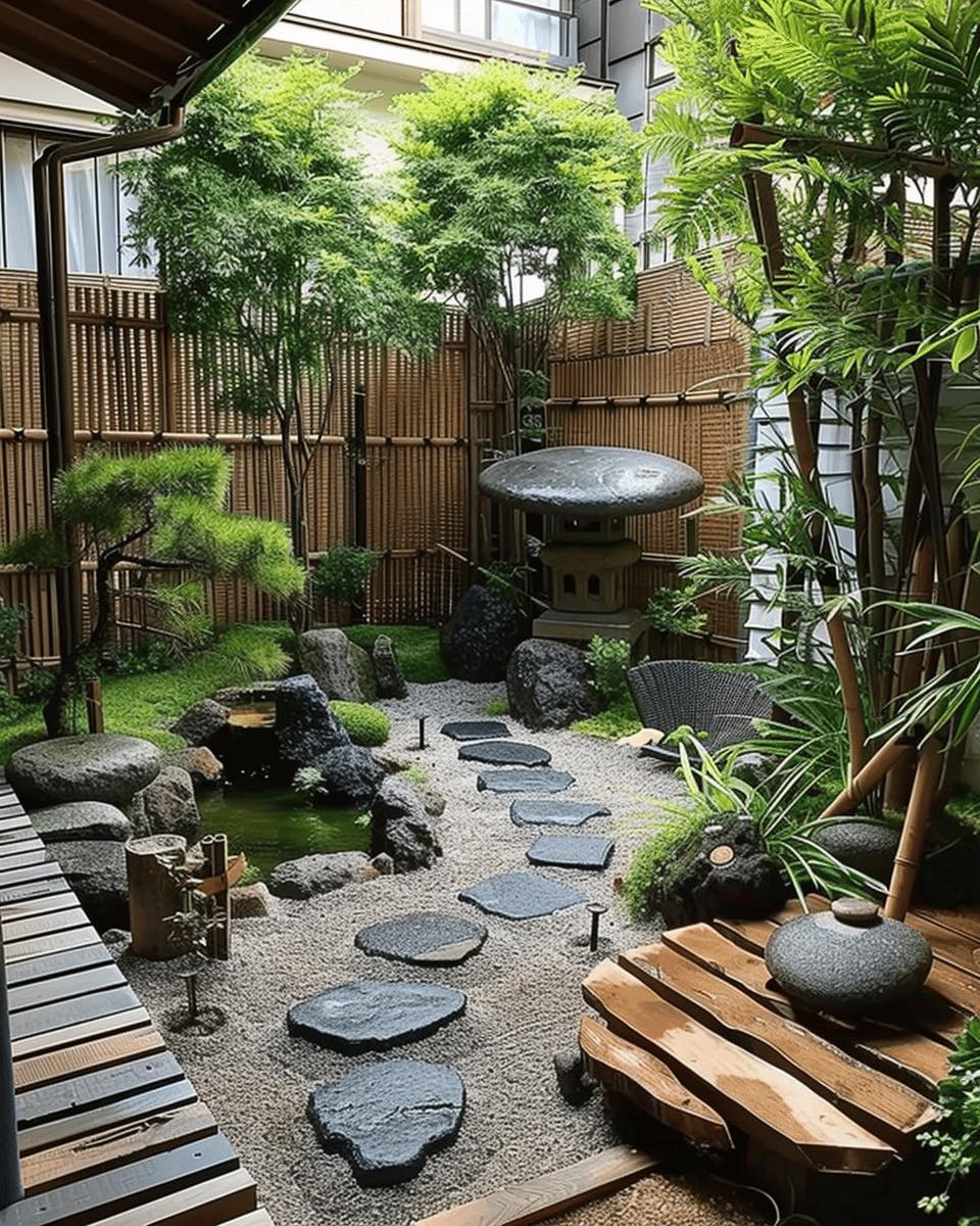 ไอเดียจัดมุมพักผ่อนรอบบ้าน สวนพักผ่อนข้างบ้าน รูปที่ 19