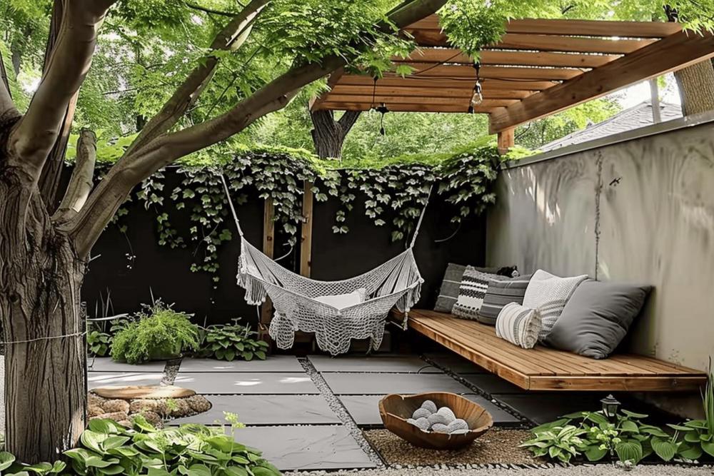 ไอเดียจัดมุมพักผ่อนรอบบ้าน สวนพักผ่อนข้างบ้าน รูปที่ 4