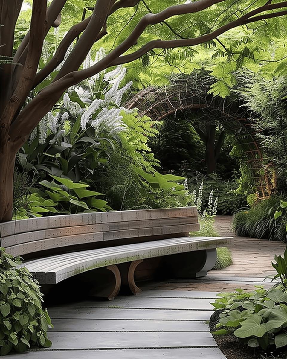 ไอเดียจัดมุมพักผ่อนรอบบ้าน สวนพักผ่อนข้างบ้าน รูปที่ 7