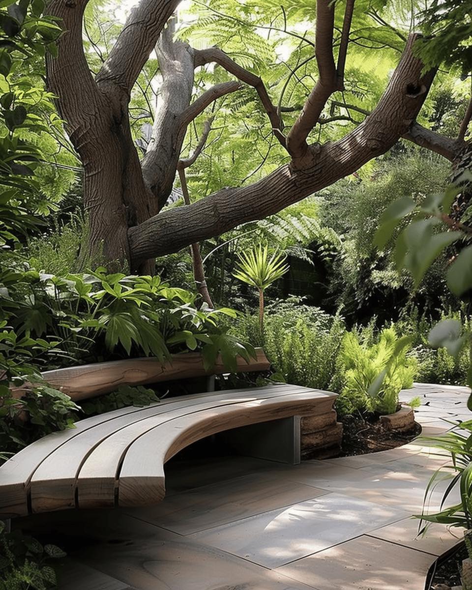 ไอเดียจัดมุมพักผ่อนรอบบ้าน สวนพักผ่อนข้างบ้าน รูปที่ 9