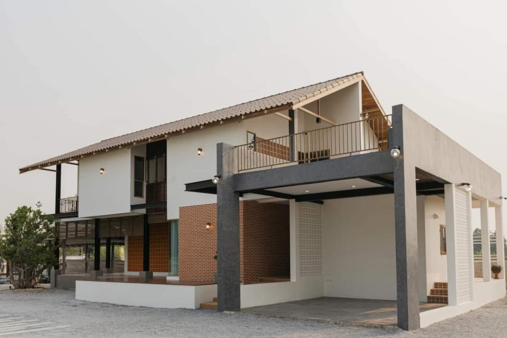 บ้านพักอาศัย 2ชั้น สไตล์สไตล์ทรอปิคอล ขนาด 3 ห้องนอน 4 ห้องน้ำ พื้นที่ใช้สอย 416 ตร.ม. รูปที่ 10