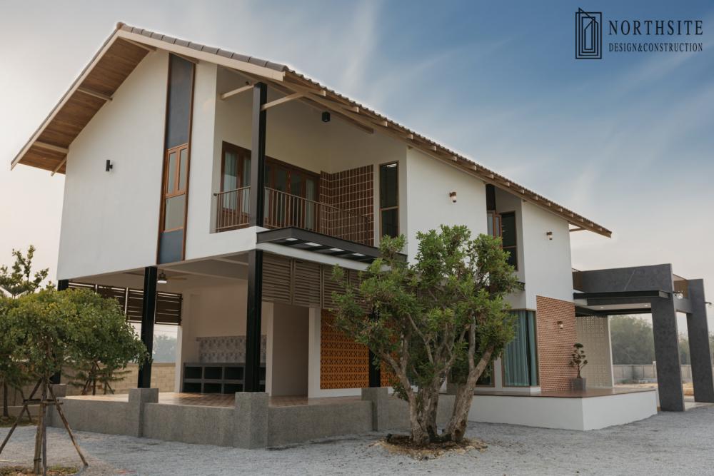 บ้านพักอาศัย 2ชั้น สไตล์สไตล์ทรอปิคอล ขนาด 3 ห้องนอน 4 ห้องน้ำ พื้นที่ใช้สอย 416 ตร.ม. รูปที่ 6