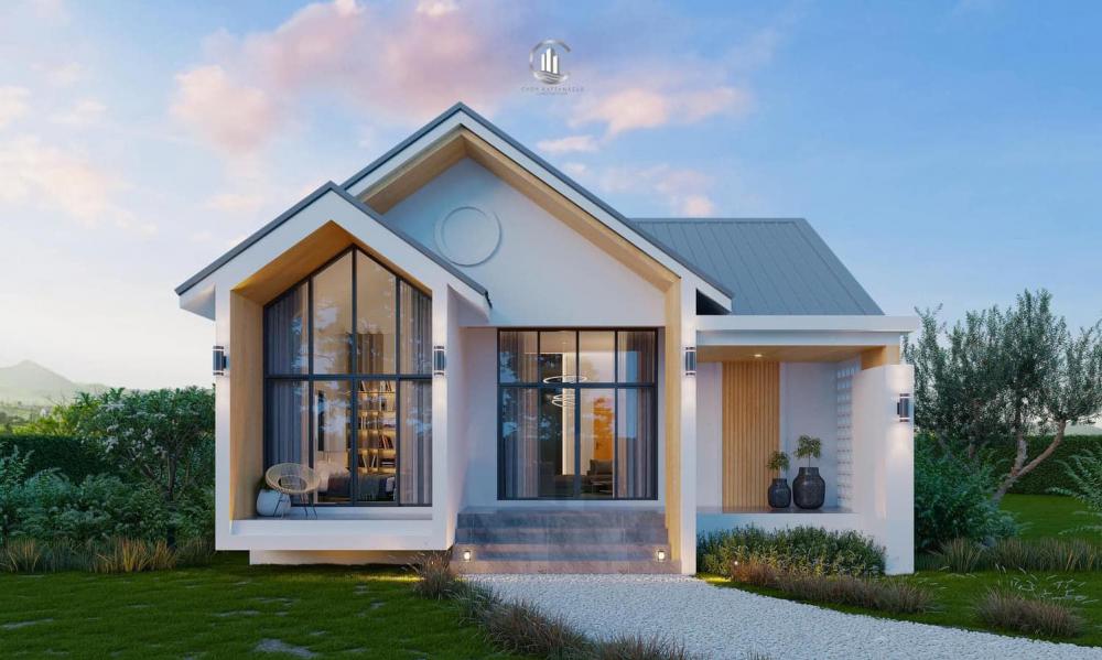 บ้านสไตล์มินิมอลมูจิ ขนาด 2 ห้องนอน 2 ห้องน้ำ พื้นที่ใช้สอย 91.71 ตร.ม. งบ 1.35 ล้านบาท  รูปที่ 3