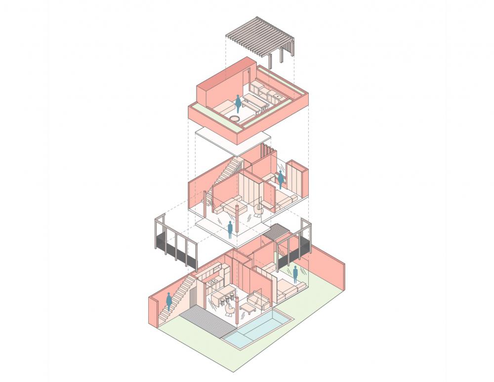 บ้านพักทาวน์เฮ้าส์ต่างชาติ ได้รับการออกแบบมาสําหรับทั้งการพักอาศัยระยะยาวและวันหยุดพักผ่อน รูปที่ 20