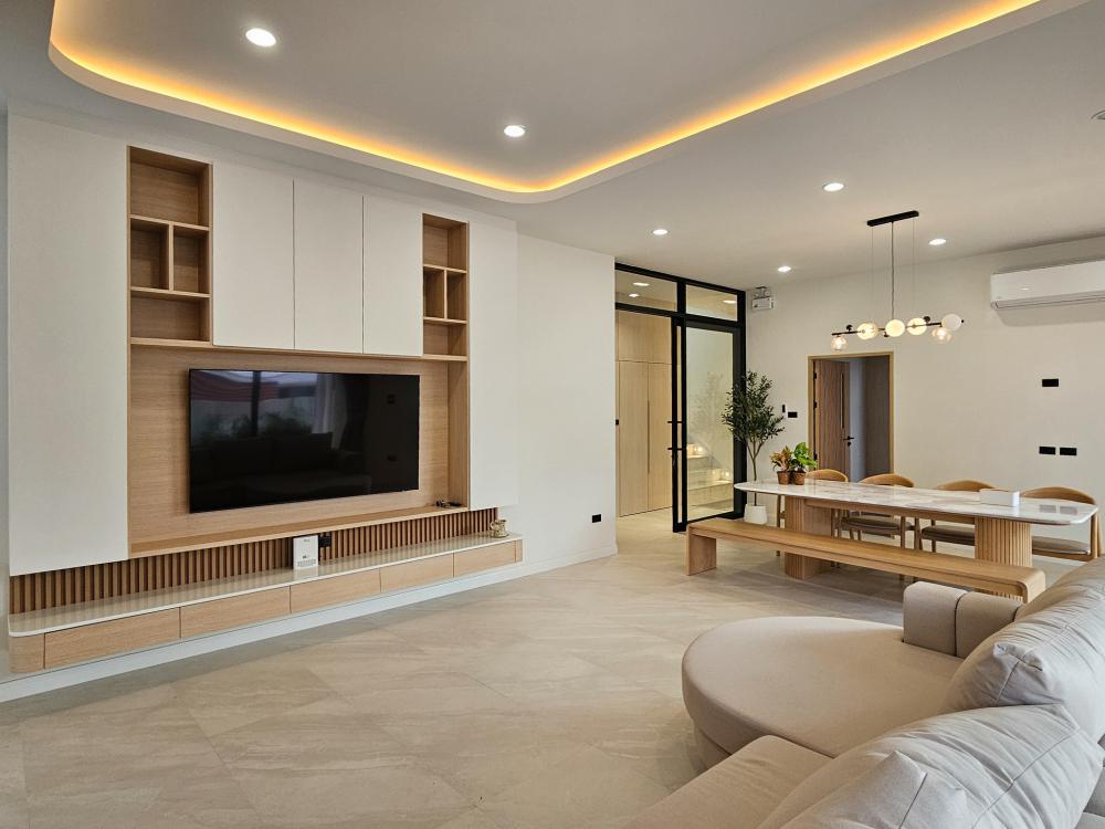 บ้านสไตล์นอร์ดิก Bann Bang-Phra เป็นบ้านที่สร้างขึ้นใหม่ที่ต้องการบ้านใหม่สำหรับอาศัยกับคุณพ่อคุณแม่วัยเกษียณ แทนการรีโนเวทบ้านเดิม รูปที่ 15