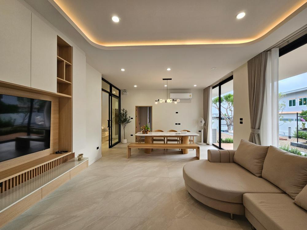 บ้านสไตล์นอร์ดิก Bann Bang-Phra เป็นบ้านที่สร้างขึ้นใหม่ที่ต้องการบ้านใหม่สำหรับอาศัยกับคุณพ่อคุณแม่วัยเกษียณ แทนการรีโนเวทบ้านเดิม รูปที่ 3