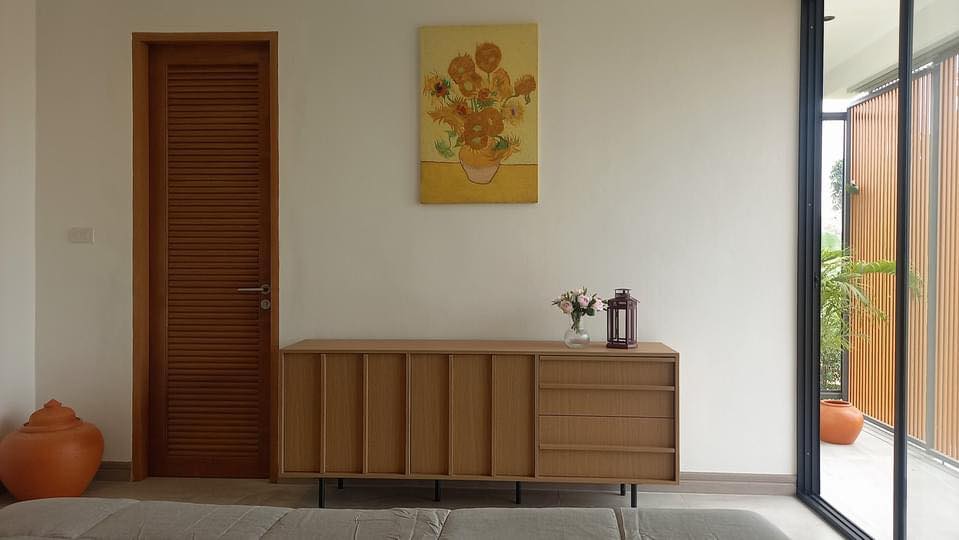 ไอเดียบ้านทรงกล่องสไตล์โมเดิร์นพร้อมจัดสวนปลูกต้นไม้ รูปที่ 23