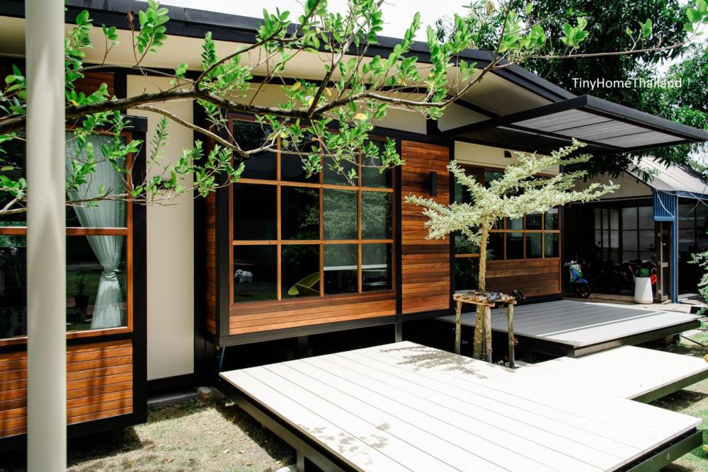 บ้านน็อคดาวน์ แนว modern japanese เน้นการตกแต่งให้ดูโปร่ง สบาย เน้นพื้นที่ใช้สอย รูปที่ 14