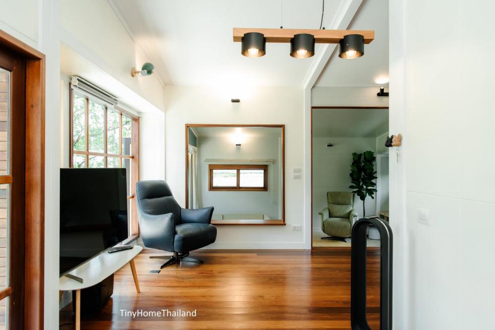 บ้านน็อคดาวน์ แนว modern japanese เน้นการตกแต่งให้ดูโปร่ง สบาย เน้นพื้นที่ใช้สอย รูปที่ 6