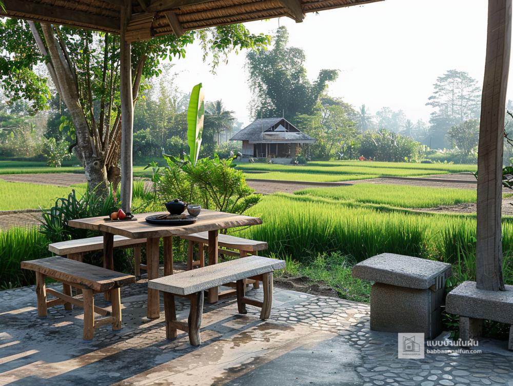 ไอเดียพื้นที่นั่งเล่นกลางแจ้งที่สวยงาม รูปที่ 10