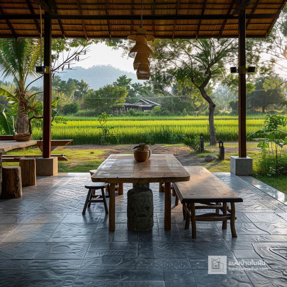 ไอเดียพื้นที่นั่งเล่นกลางแจ้งที่สวยงาม รูปที่ 6