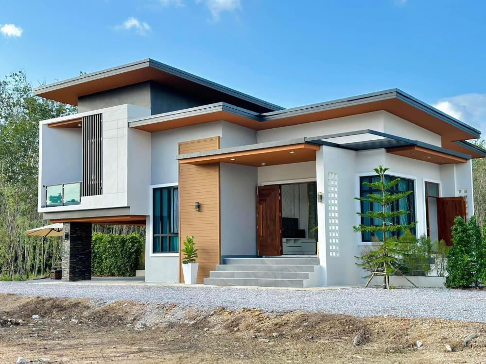 แบบบ้านชั้นครึ่งสไตล์โมเดิร์น บิ้วอินภายในสวยลงตัว ขนาด 3 ห้องนอน 3 ห้องน้ำ รูปที่ 3