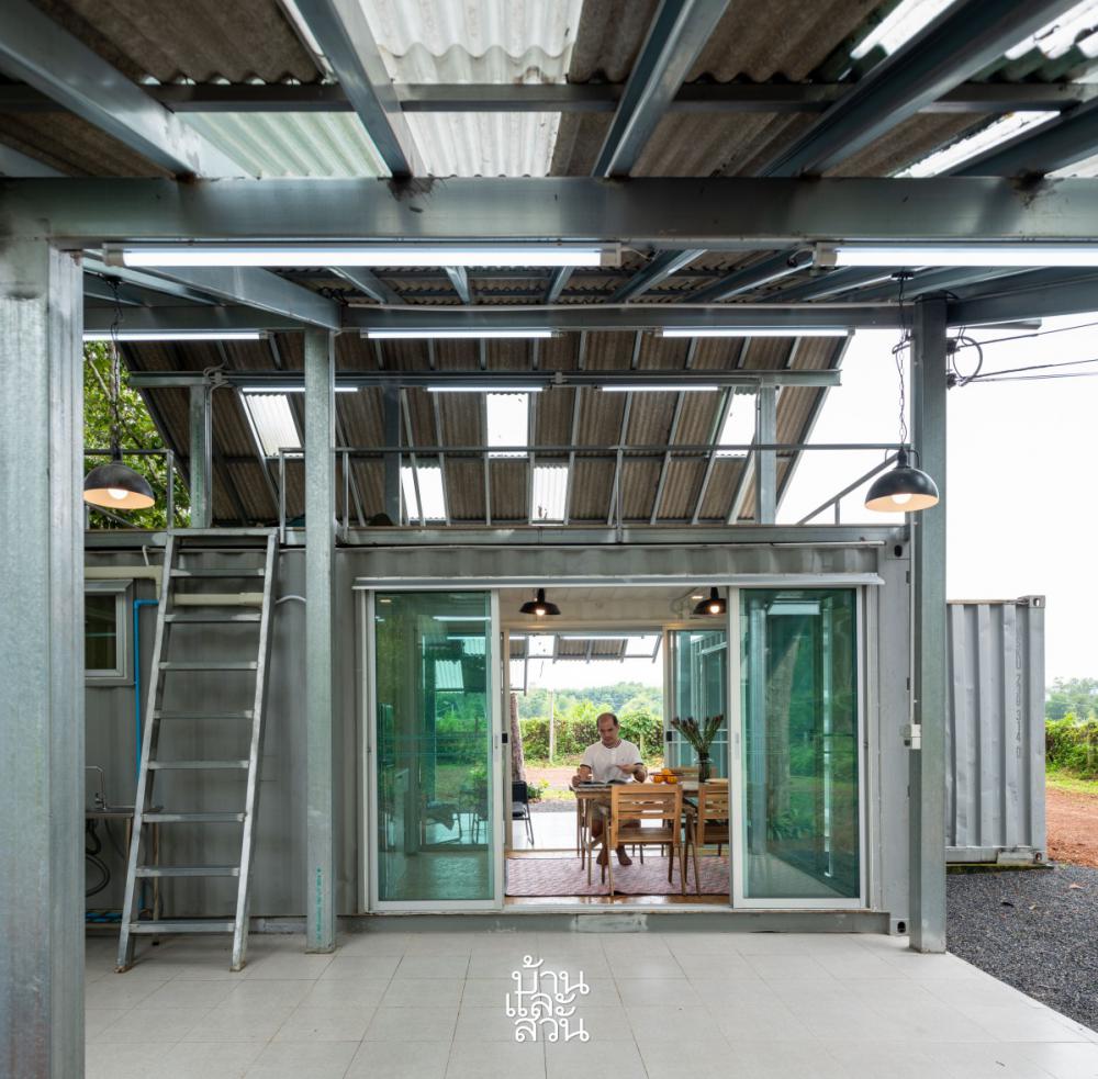 ไอเดียบ้านคอนเทนเนอร์สวยกลางป่า รูปที่ 6