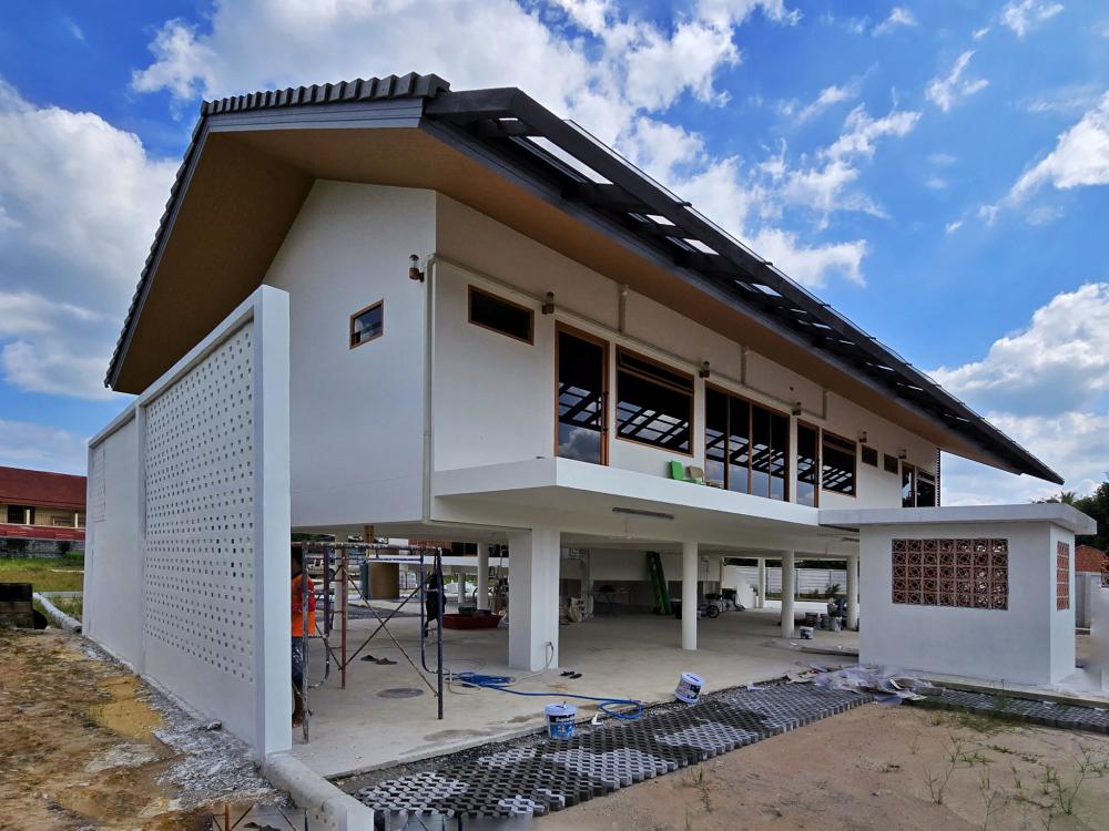 บ้านพักอาศัย 1 ชั้นยกสูง ขนาด 4 ห้องนอน 4 ห้องน้ำ พื้นที่ใช้สอย 180 ตร.ม. รูปที่ 4