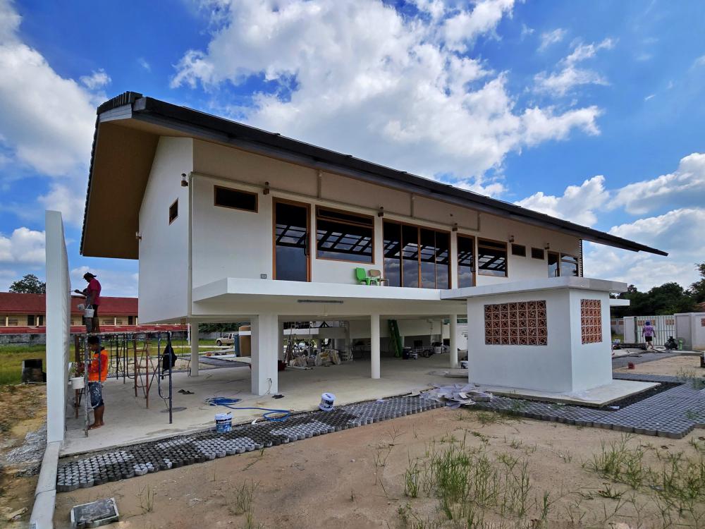 บ้านพักอาศัย 1 ชั้นยกสูง ขนาด 4 ห้องนอน 4 ห้องน้ำ พื้นที่ใช้สอย 180 ตร.ม. รูปที่ 7