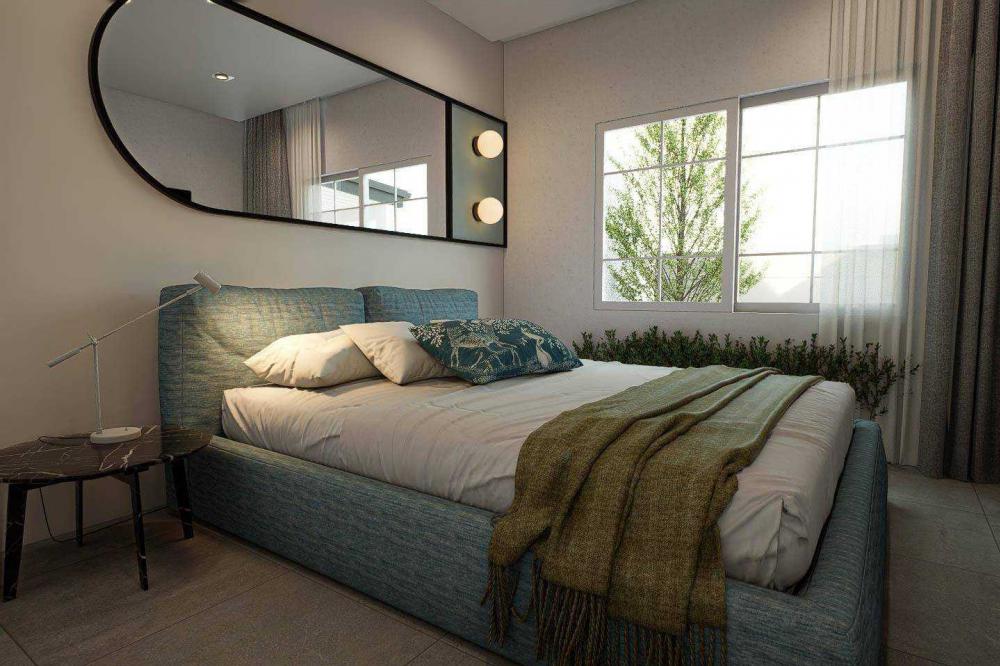 ไอเดียบ้านแฝดชั้นเดียวมินิมอล ขนาด 3 ห้องนอน 2 ห้องน้ำ รูปที่ 12