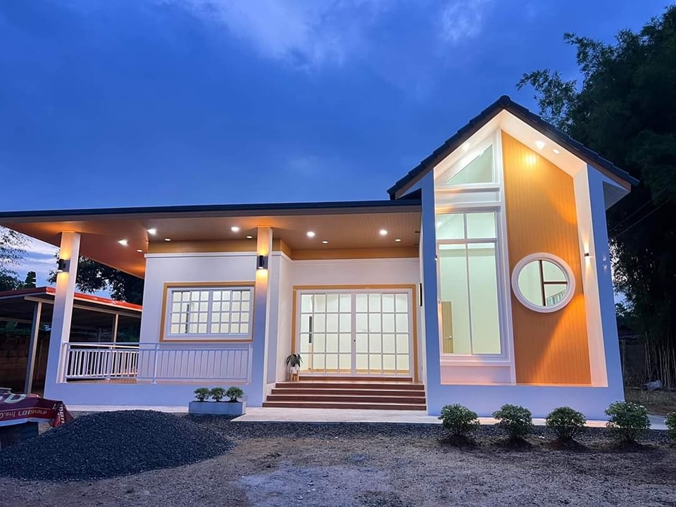 บ้านสไตล์โมเดิร์นมินิมอล 3 ห้องนอน 1 ห้องน้ำ 1 ห้องโถง 1 ห้องครัว พร้อมมินิบาร์สำหรับครอบครัวเล็กๆ รูปที่ 26