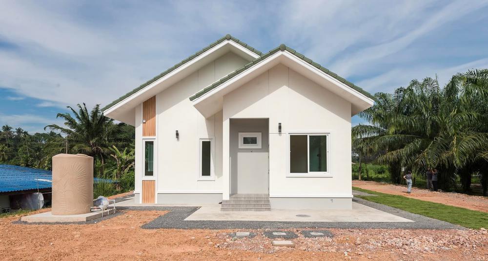 บ้านพักอาศัย ค.ส.ล. ชั้นเดียว สไตล์นอร์ดิกมินิมอล พื้นที่ใช้สอย 138 ตร.ม. - 3 ห้องนอน 2 ห้องน้ำ 1 ห้องรับแขก/ห้องพัก 1 ห้องรับประทานอาหาร 1 ห้องครัว รูปที่ 26