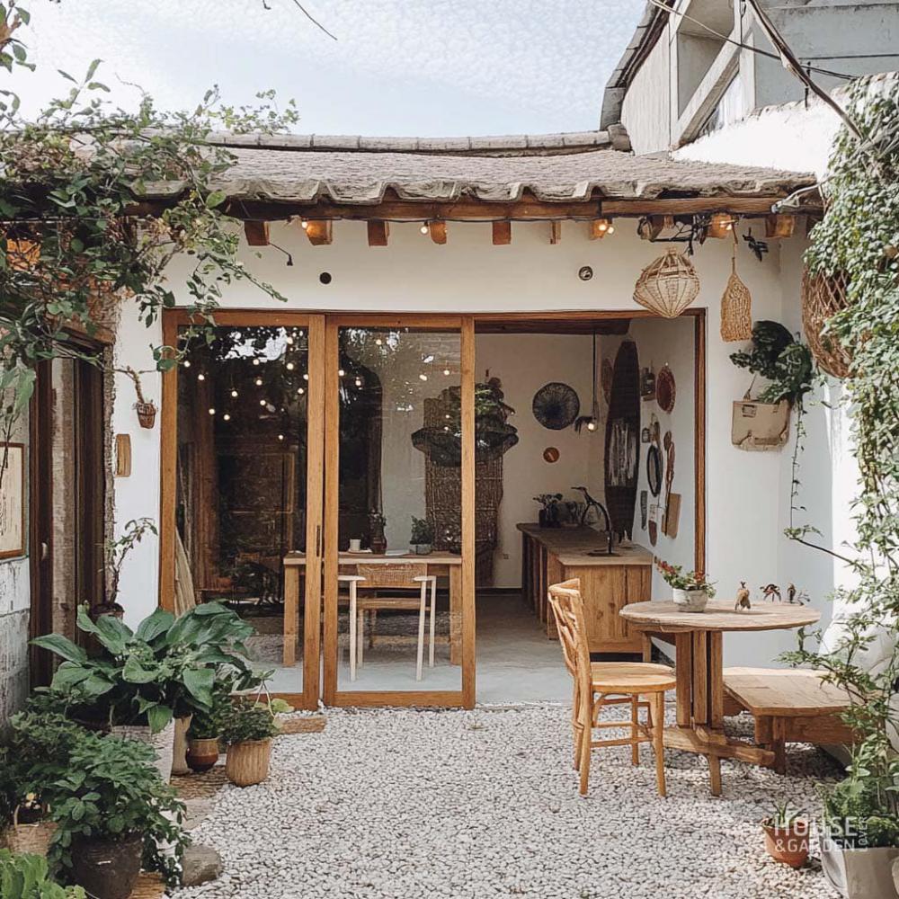 ไอเดียจัดมุมกินข้าวในสวนหลังบ้าน จิบกาแฟอย่างชิลๆ รูปที่ 3