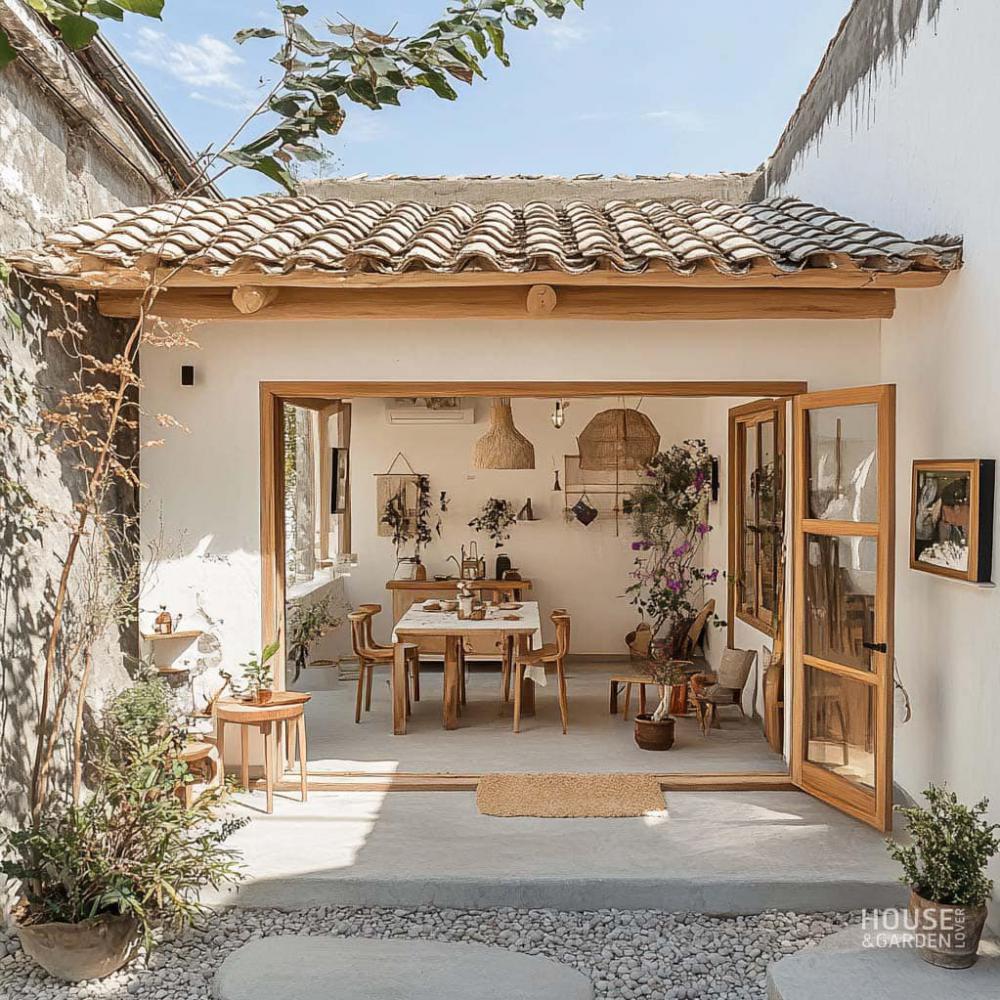 ไอเดียจัดมุมกินข้าวในสวนหลังบ้าน จิบกาแฟอย่างชิลๆ รูปที่ 4