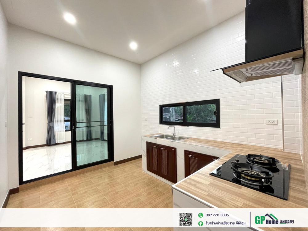 บ้านพักอาศัยชั้นเดียว สไตล์คอนเทมโพรารี 3 ห้องนอน 2 ห้องน้ำ ขนาด 125 ตร.ม. รูปที่ 12