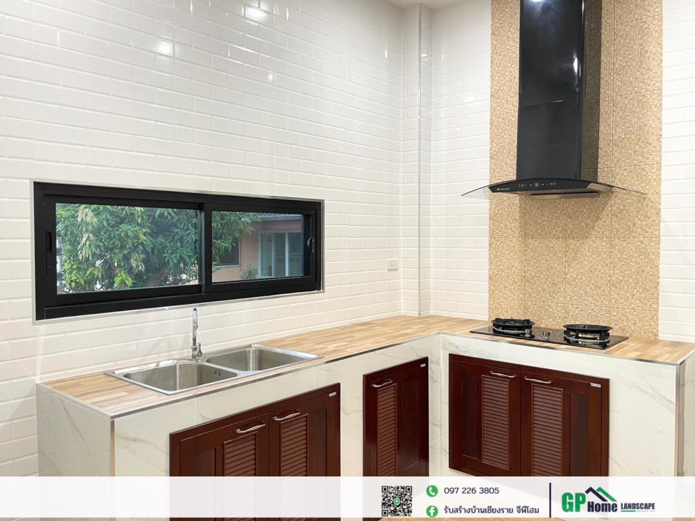 บ้านพักอาศัยชั้นเดียว สไตล์คอนเทมโพรารี 3 ห้องนอน 2 ห้องน้ำ ขนาด 125 ตร.ม. รูปที่ 13