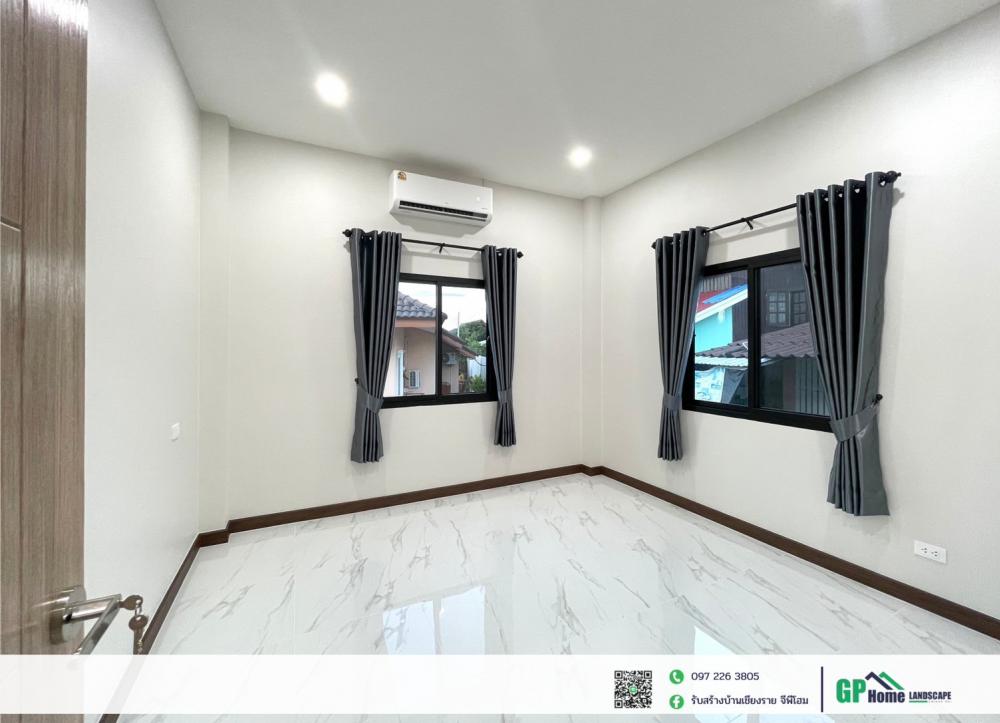 บ้านพักอาศัยชั้นเดียว สไตล์คอนเทมโพรารี 3 ห้องนอน 2 ห้องน้ำ ขนาด 125 ตร.ม. รูปที่ 9