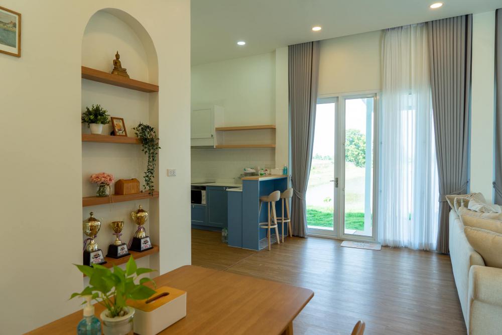 แบบบ้าน Modern Tropical สีละมุนมาก สวยแบบวินเทจ ขนาด 3 ห้องนอน 2 ห้องน้ำ รูปที่ 10