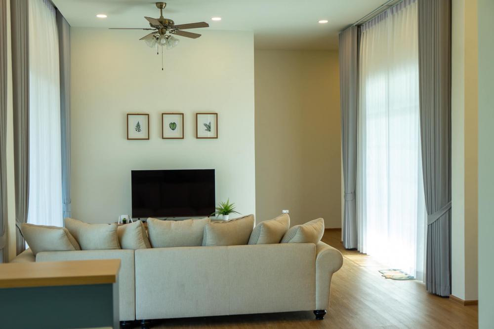 แบบบ้าน Modern Tropical สีละมุนมาก สวยแบบวินเทจ ขนาด 3 ห้องนอน 2 ห้องน้ำ รูปที่ 12