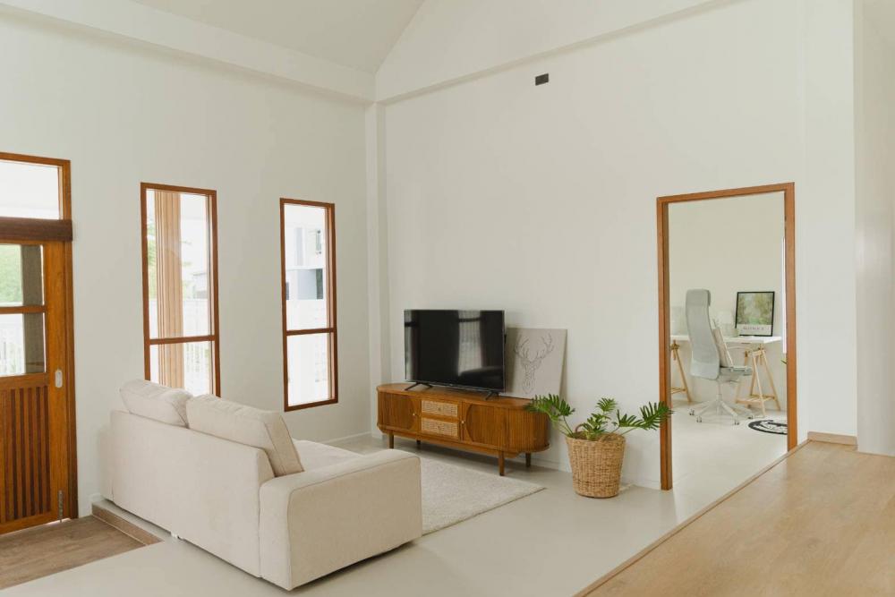 ไอเดียบ้านมินิมอลขนาด 3 ห้องนอน 2 ห้องน้ำ ที่จอดรถ 2 คัน รูปที่ 6