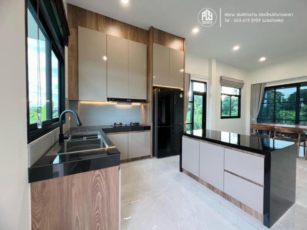 บ้านสไตล์คอนเทมโพรารี่ ขนาดห้องนอน 3 ห้องนอน 2 ห้องน้ำ พื้นที่ 195 ตร.ม. รูปที่ 21