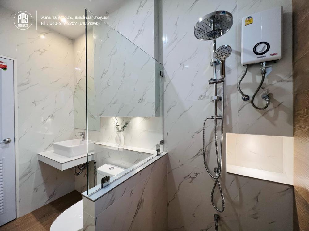 บ้านสไตล์คอนเทมโพรารี่ ขนาดห้องนอน 3 ห้องนอน 2 ห้องน้ำ พื้นที่ 195 ตร.ม. รูปที่ 30